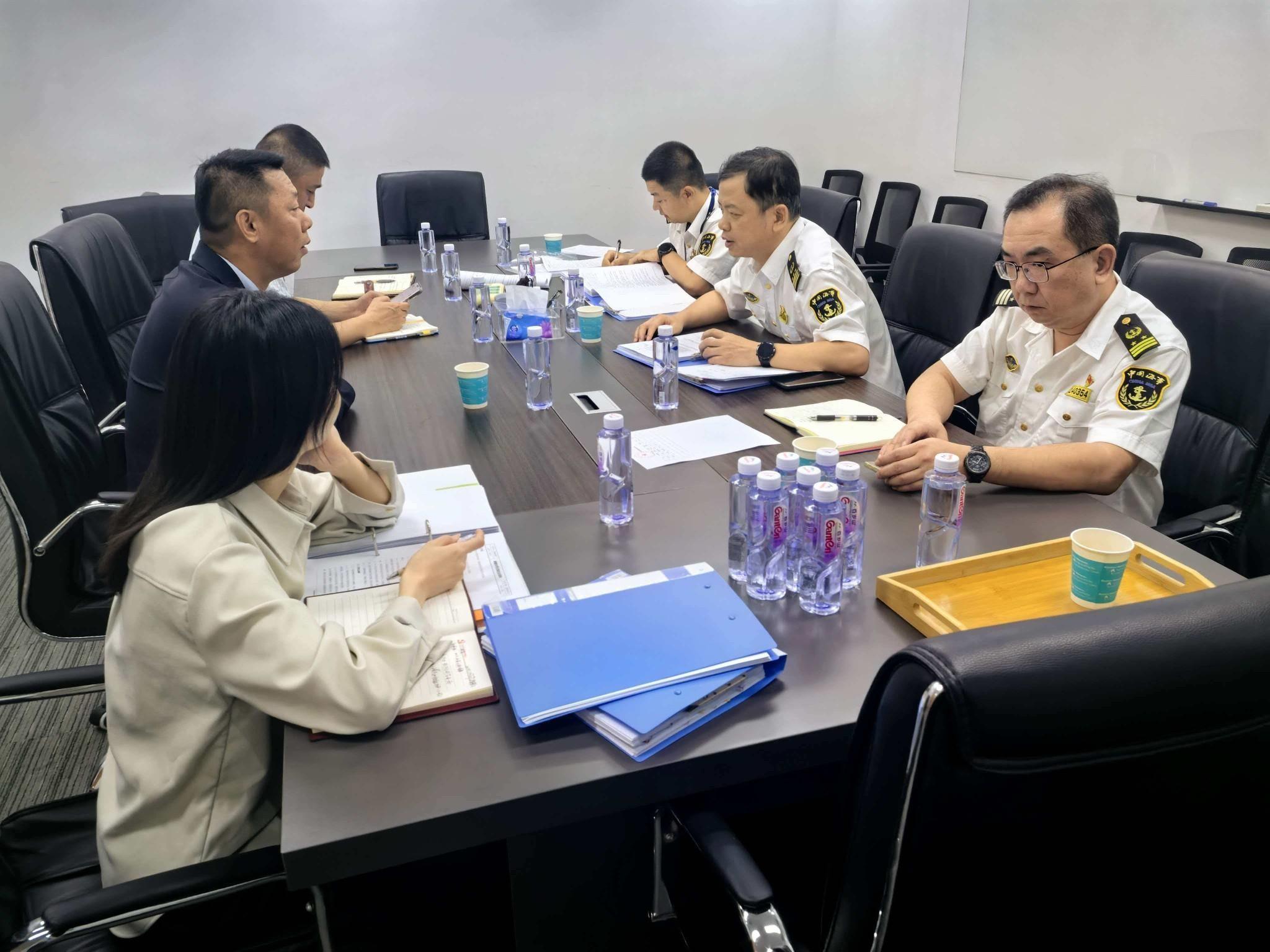 南山海事局对辖区钢材运输航运公司开展专项监督检查