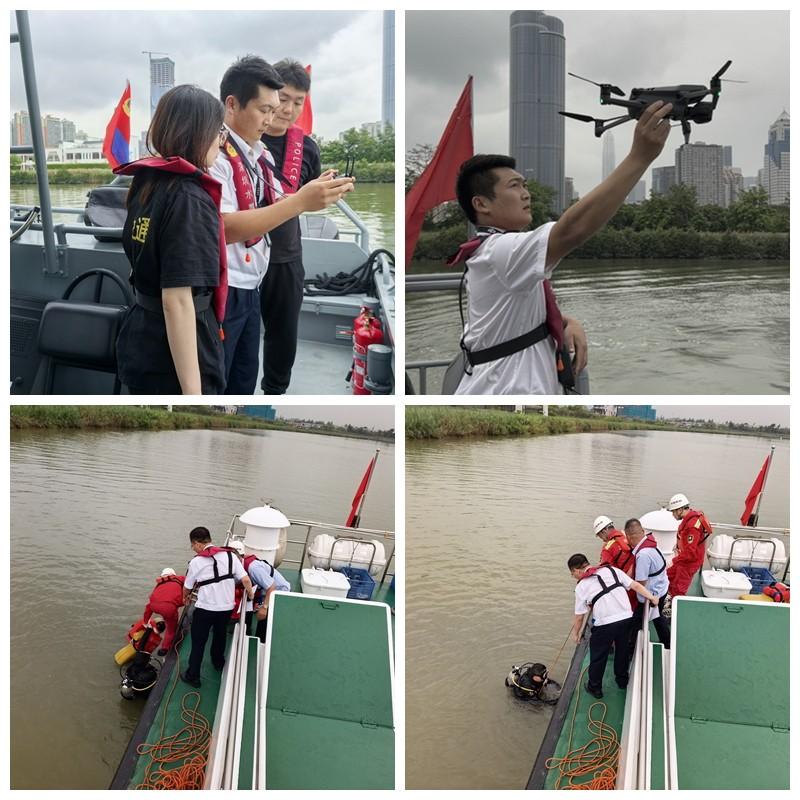 福田区水安委办组织开展2026年汛期暑期深圳河水域联合巡航暨人员落水演练