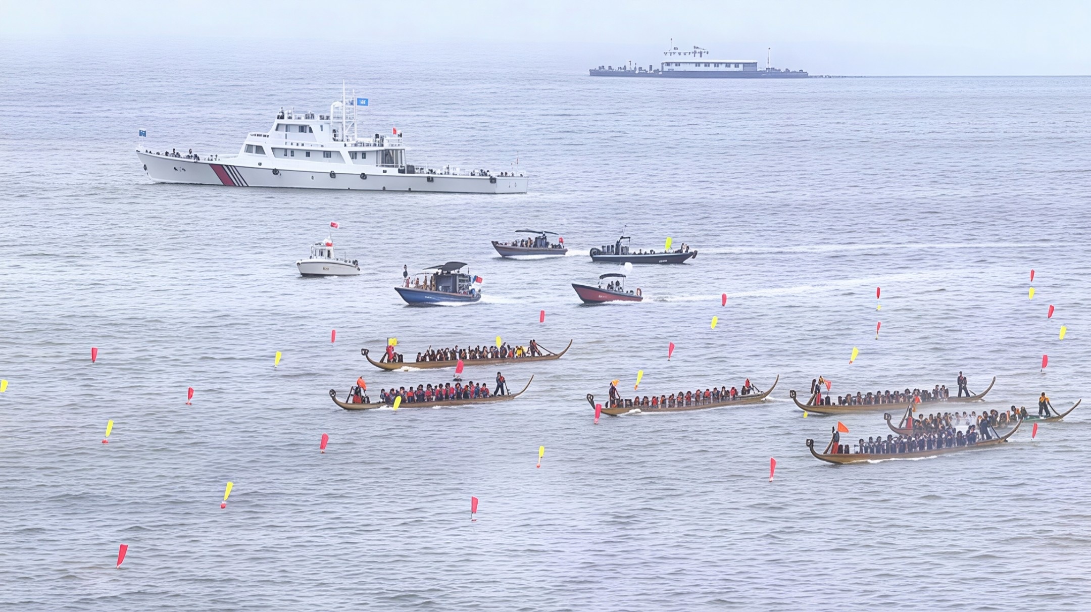 端午龙舟闹海湾 海事守护保平安！ 南澳海上龙舟赛圆满落幕